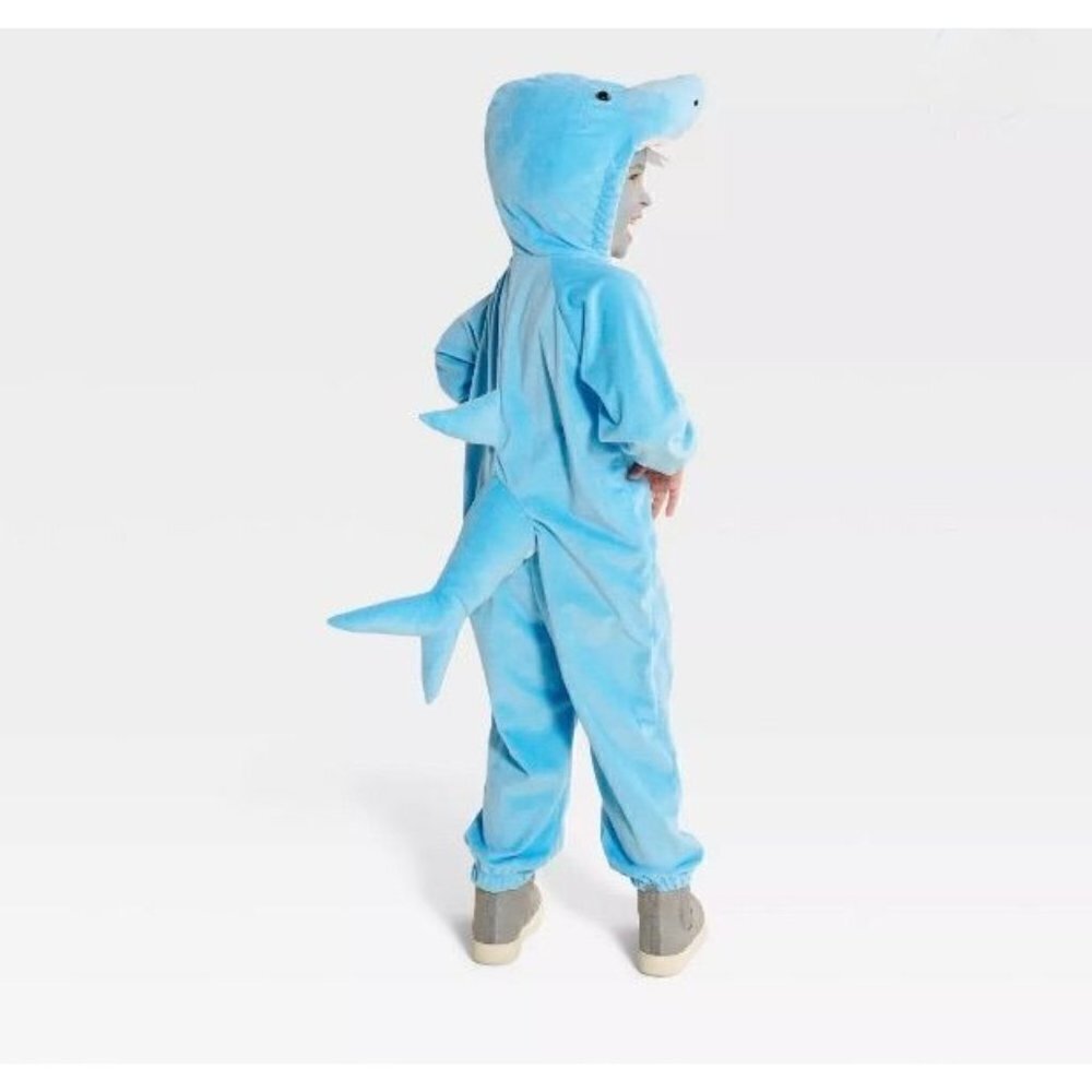 Hyde & EEK! Boutique™ Toddler Plush Shark Halloween Costume Jumpsuit Sz 2-3T - Picture 3 of 7